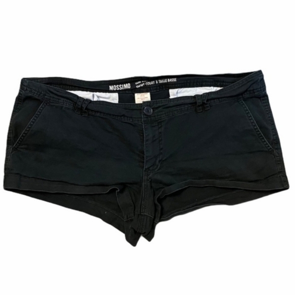 Mossimo Supply Co. Black Chino Low Rise Short Women's 4 Neutral Summer Everyday - Picture 1 of 5